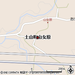 滋賀県甲賀市土山町山女原周辺の地図