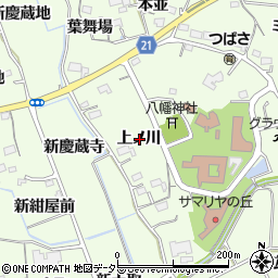 愛知県新城市矢部上ノ川周辺の地図