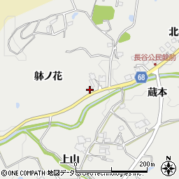 兵庫県宝塚市長谷躰ノ花周辺の地図