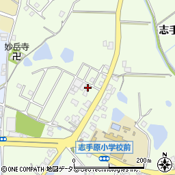 兵庫県三田市志手原439-18周辺の地図