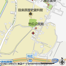 愛知県新城市竹広533-2周辺の地図