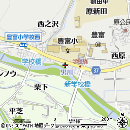 愛知県岡崎市樫山町西之沢49周辺の地図