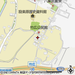 愛知県新城市竹広526周辺の地図