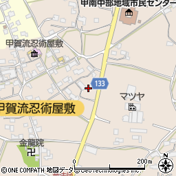 滋賀県甲賀市甲南町竜法師839周辺の地図