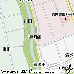 愛知県知多郡阿久比町萩録丹田周辺の地図