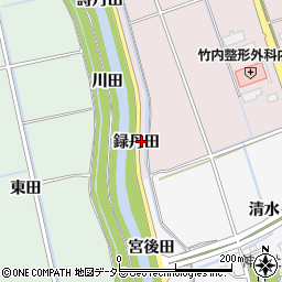 愛知県阿久比町（知多郡）萩（録丹田）周辺の地図