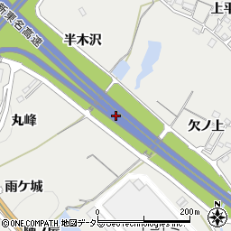 愛知県岡崎市樫山町小屋沢周辺の地図