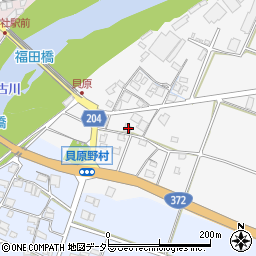 兵庫県加東市貝原132周辺の地図