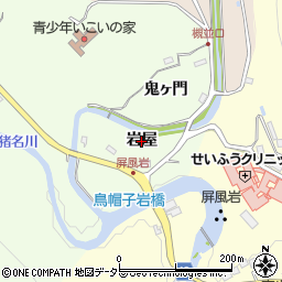 兵庫県猪名川町（川辺郡）万善（岩屋）周辺の地図