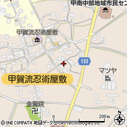 滋賀県甲賀市甲南町竜法師874周辺の地図