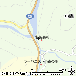 岡山県加賀郡吉備中央町小森245周辺の地図
