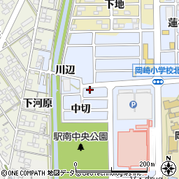 愛知県岡崎市針崎町中切31周辺の地図