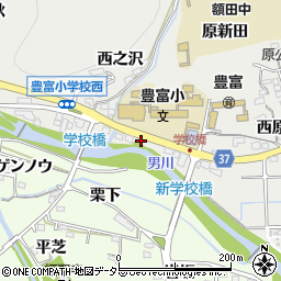 愛知県岡崎市樫山町西之沢2周辺の地図