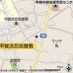 滋賀県甲賀市甲南町竜法師870周辺の地図