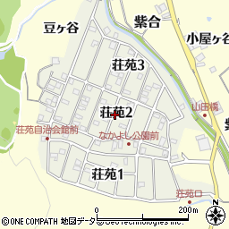 兵庫県川辺郡猪名川町荘苑周辺の地図