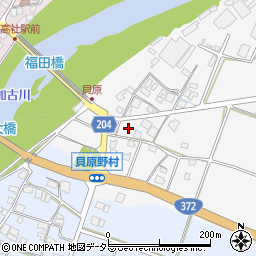 兵庫県加東市貝原131周辺の地図