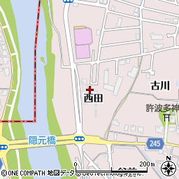 京都府宇治市五ケ庄（西田）周辺の地図