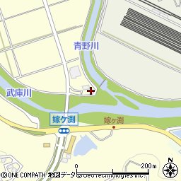 兵庫県三田市下井沢556周辺の地図