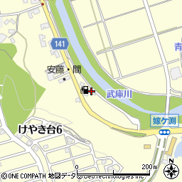 兵庫県三田市下井沢318周辺の地図