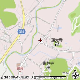 兵庫県三木市吉川町冨岡737周辺の地図