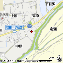 愛知県岡崎市樫山町東原28周辺の地図