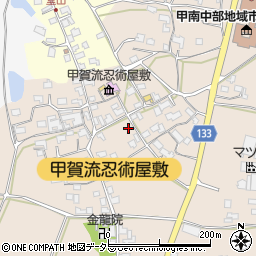 滋賀県甲賀市甲南町竜法師882周辺の地図