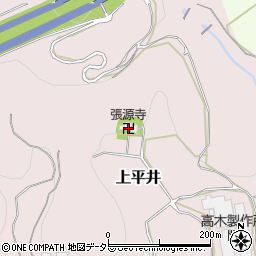 張源寺周辺の地図