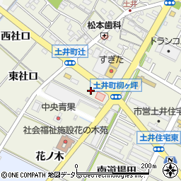 愛知県岡崎市土井町柳ケ坪周辺の地図