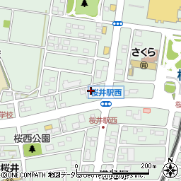 ウエルシア安城桜井町店周辺の地図