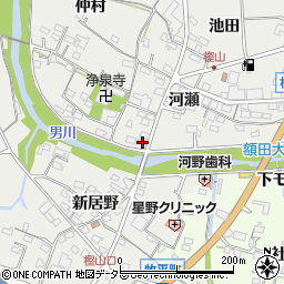 愛知県岡崎市樫山町河瀬35周辺の地図