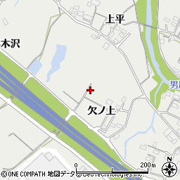 愛知県岡崎市樫山町周辺の地図