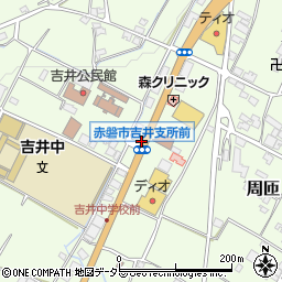 吉井支所周辺の地図