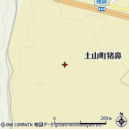 滋賀県甲賀市土山町猪鼻周辺の地図
