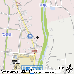 兵庫県姫路市夢前町菅生澗984周辺の地図
