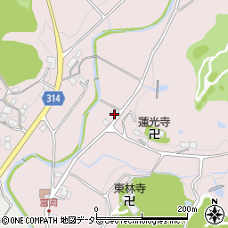 兵庫県三木市吉川町冨岡736周辺の地図