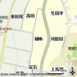 愛知県新城市大宮（楠木）周辺の地図