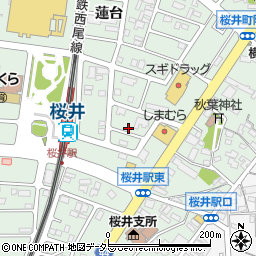 愛知県安城市桜井町北新田周辺の地図