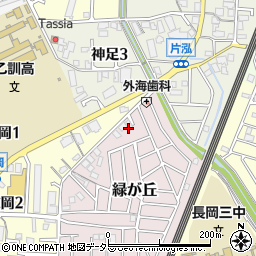 京都府長岡京市緑が丘14周辺の地図