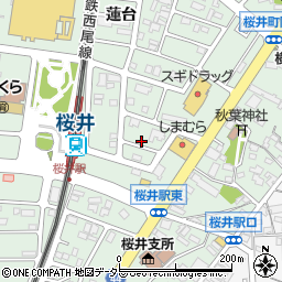 愛知県安城市桜井町（北新田）周辺の地図