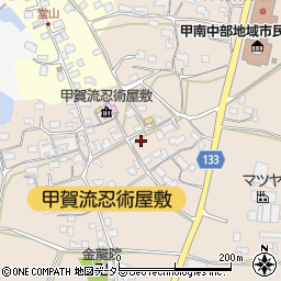 滋賀県甲賀市甲南町竜法師878周辺の地図