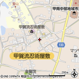 滋賀県甲賀市甲南町竜法師880周辺の地図