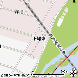 愛知県安城市川島町下堤東周辺の地図