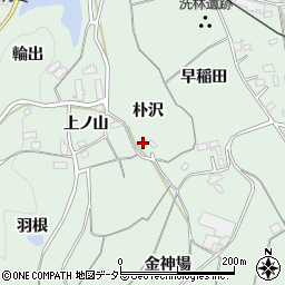 愛知県新城市有海朴沢30周辺の地図