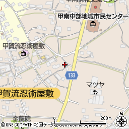 滋賀県甲賀市甲南町竜法師847周辺の地図