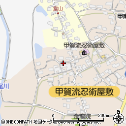 滋賀県甲賀市甲南町竜法師2309周辺の地図