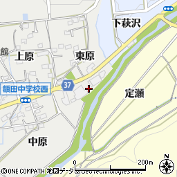 愛知県岡崎市樫山町東原27周辺の地図