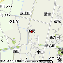 愛知県新城市富永五反周辺の地図