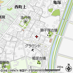 愛知県安城市東町獅子塚23周辺の地図