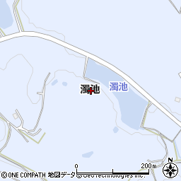 愛知県常滑市久米濁池周辺の地図
