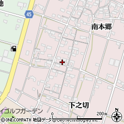 愛知県安城市和泉町南本郷129周辺の地図